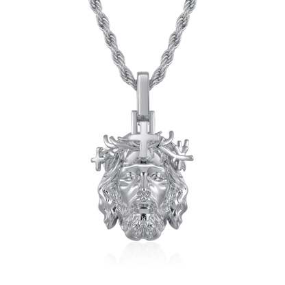 Jesus Piece Plain Gold Pendant Micro – APORRO - Main Image