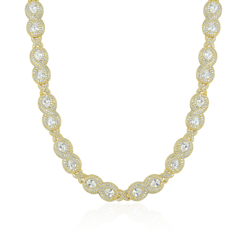 12mm Infinity Teardrop Custom Chain APORRO 12mm Infinity Teardrop Custom Chain APORRO