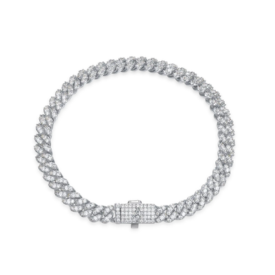 Round Cut Cuban Link Bracelet - 6mm