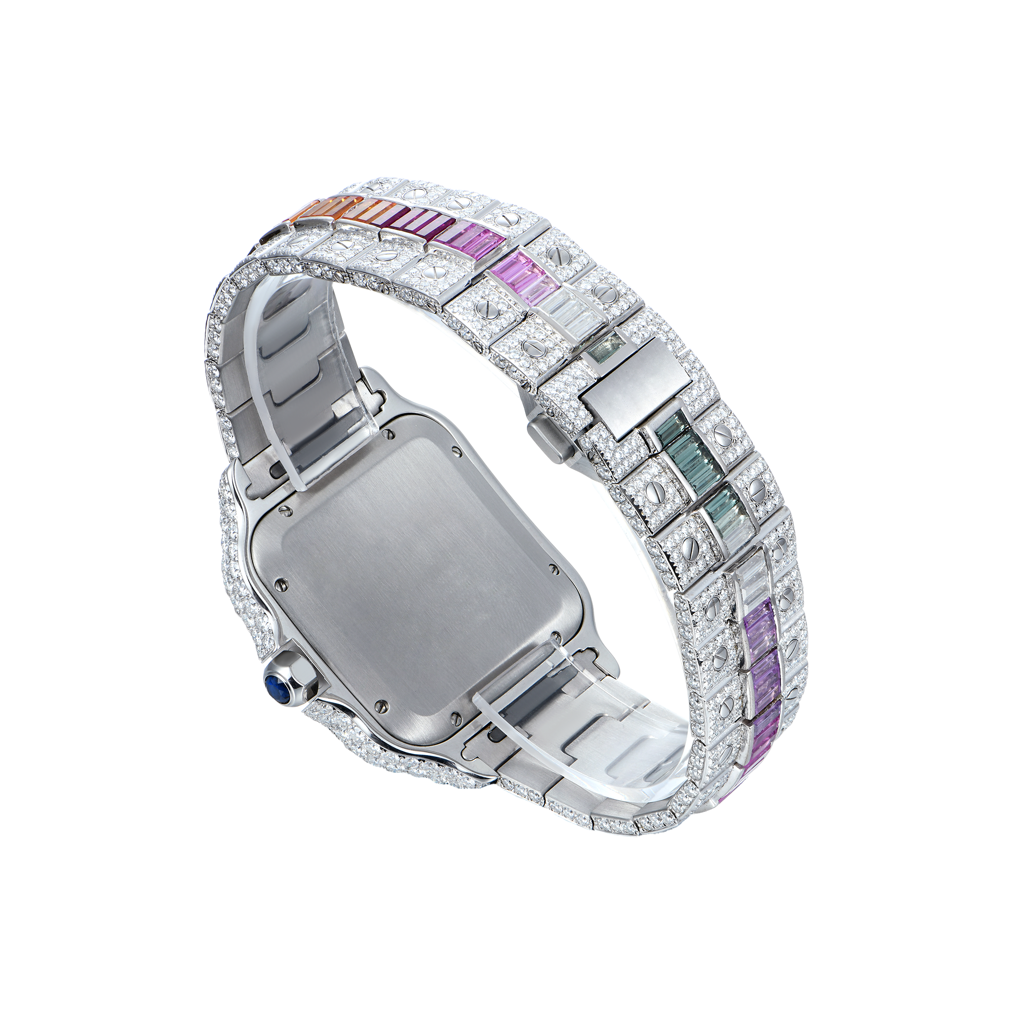 APORRO Premium Custom Ice VVS Moissanite Diamond Watch