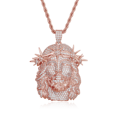 Jesus Piece Fully Iced Pendant