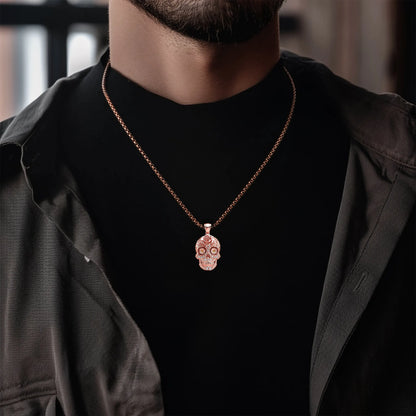 Calavera Luminous Pendant - Rose Gold