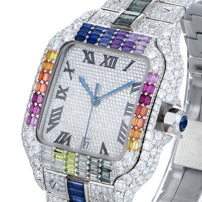 APORRO Premium Custom Ice VVS Moissanite Diamond Watch