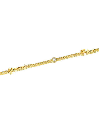 Custom 14k Gold Moissanite Old English Name Necklace - 5mm