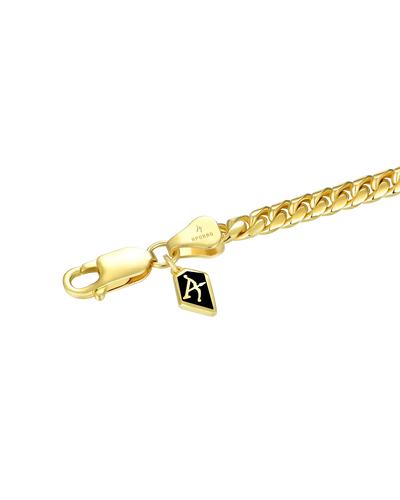 Custom 14k Gold Moissanite Old English Name Necklace - 5mm