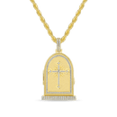 Custom Flip Tombstone Photo Pendant