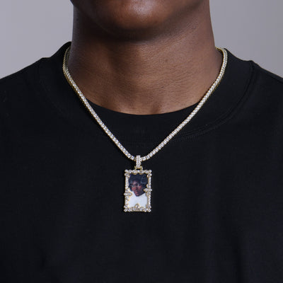 Custom Special Cut Spliced Picture Pendant