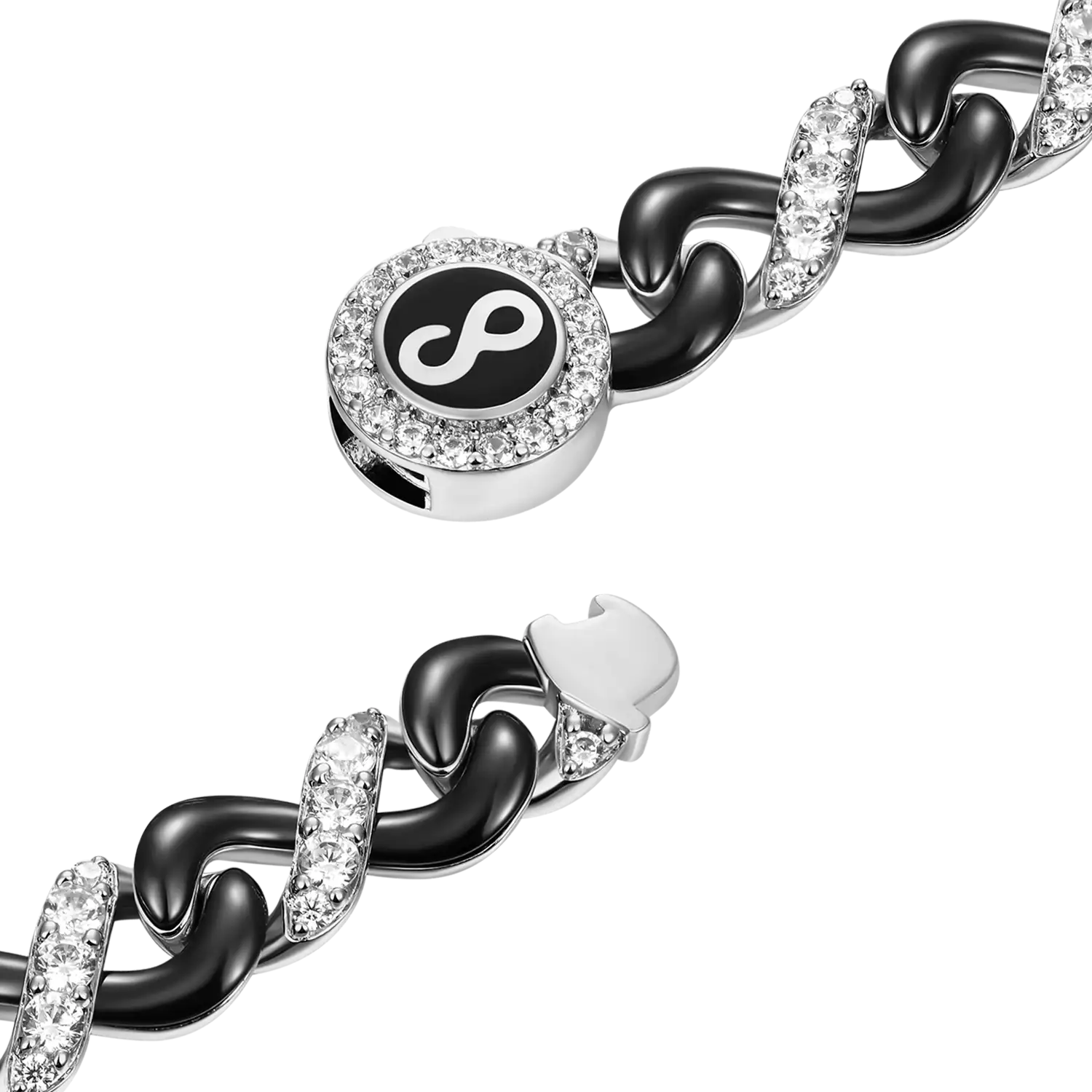 Infinity Two-tone Snake Shape Bracelet - 8mm