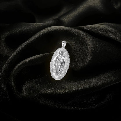 Moissanite Saint Mary Icon Pendant