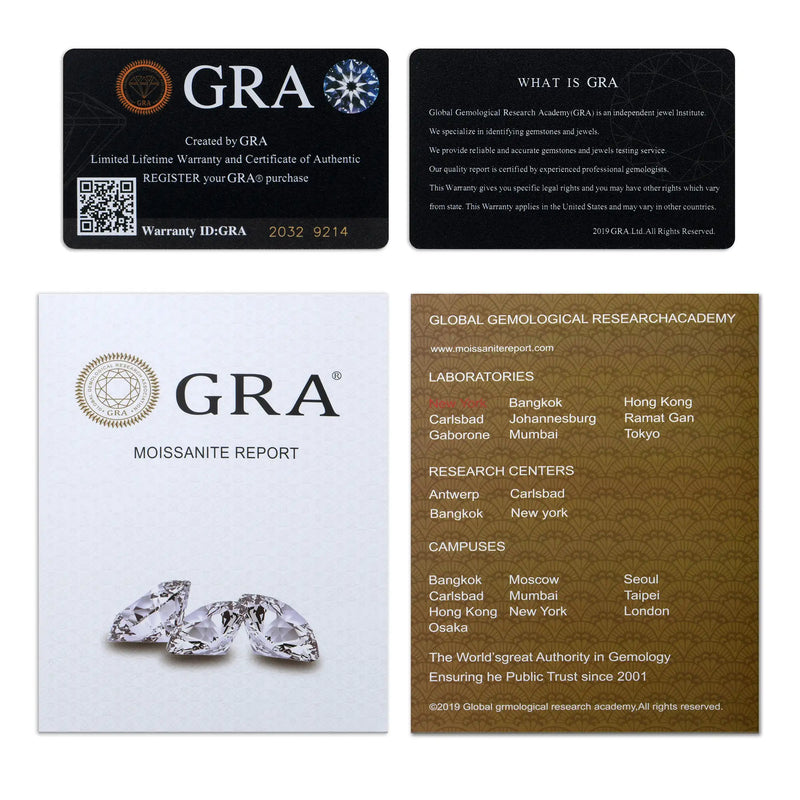 Round Cut Stud Earrings - White Gold - APORRO
