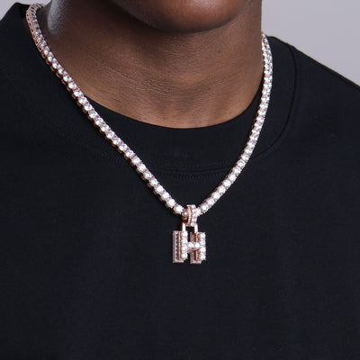 Custom Radiant Layers Vertical Letter Pendant