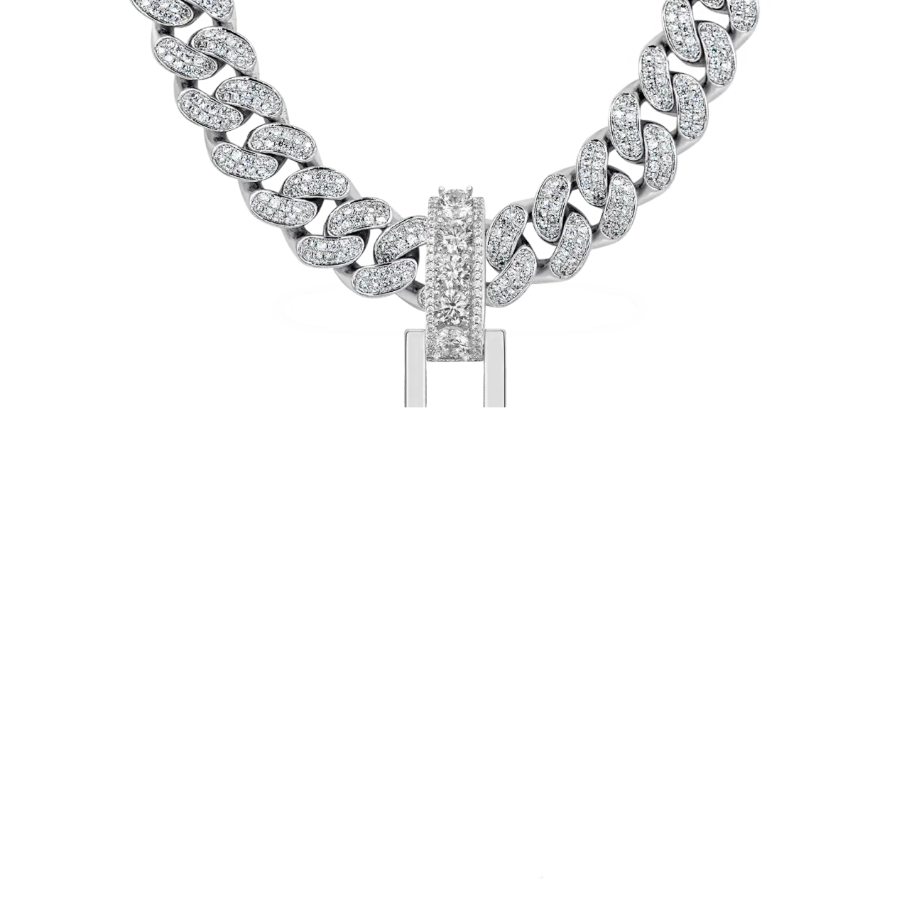 12mm Bail-Custom Radiant Layers Vertical Letter Pendant