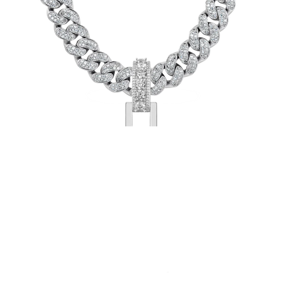 12mm Bail-Custom Radiant Layers Vertical Letter Pendant
