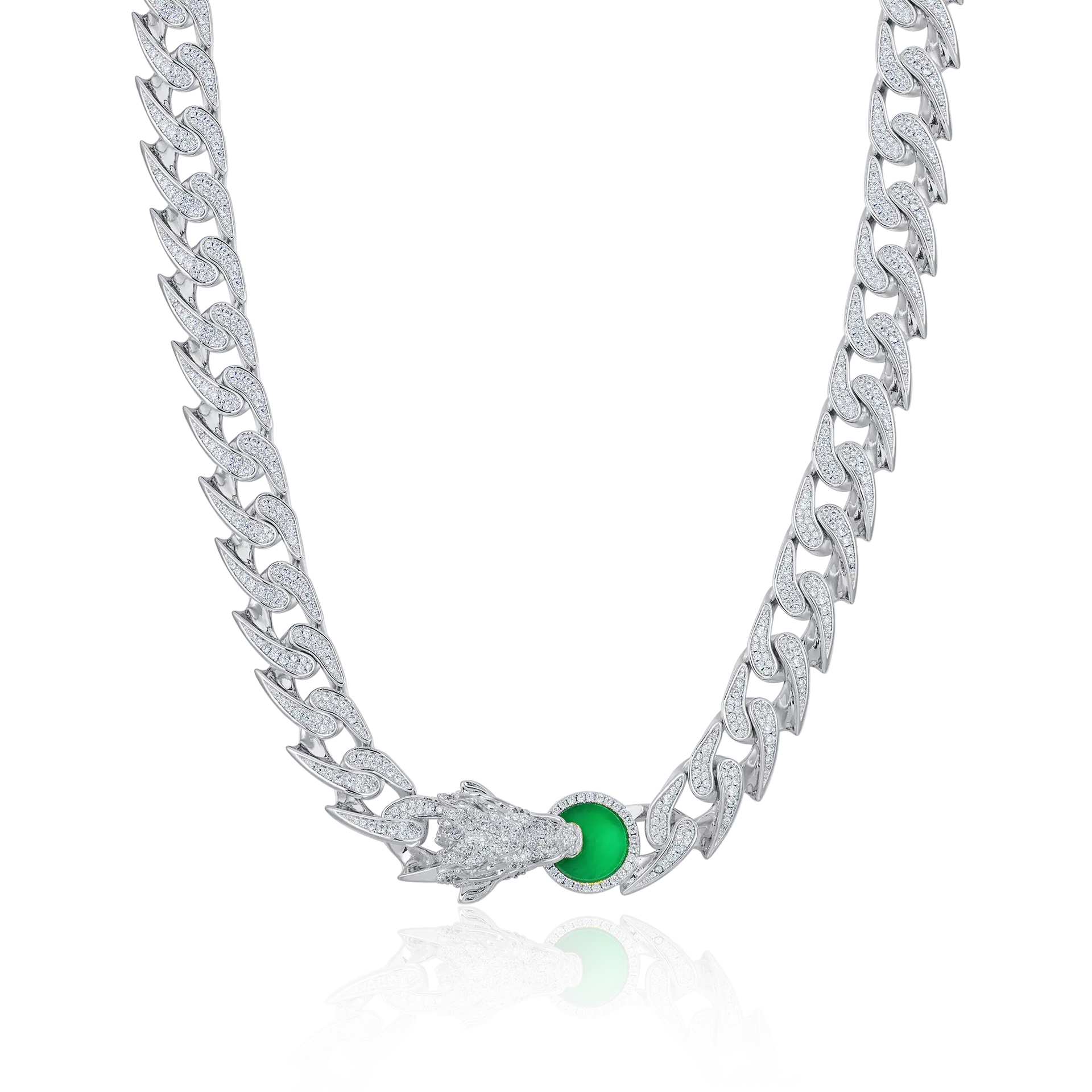12mm Diamond Gold WONG Ⅱ Ridge Iced Out Cuban Chain - Stylish