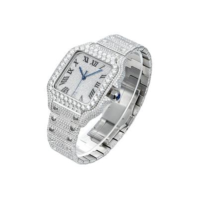 APORRO Premium Custom Iced VVS Moissanite Diamond Watch