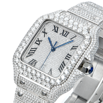 APORRO Premium Custom Iced VVS Moissanite Diamond Watch