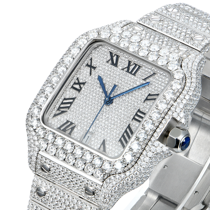 APORRO Premium Custom Iced VVS Moissanite Diamond Watch