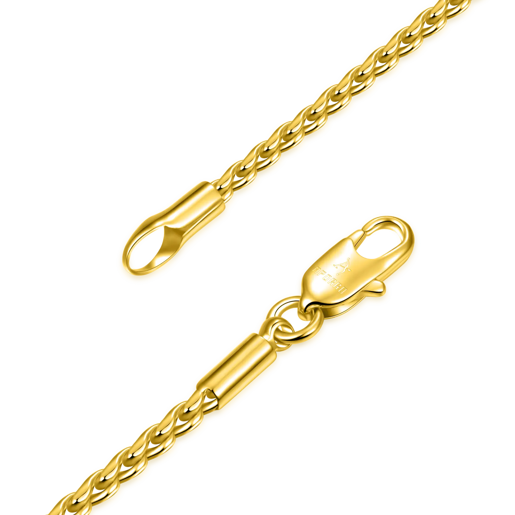 Double Classic Cross Pendant & Chain Quad Set