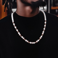 Moissanite Trove Orbit Pearl Chain - 8mm