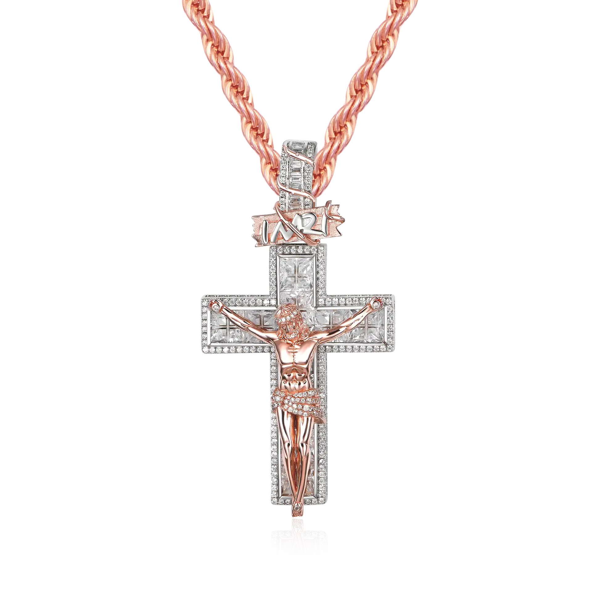 ANTIDOTE】Engraved Jesus Pendant＋chain