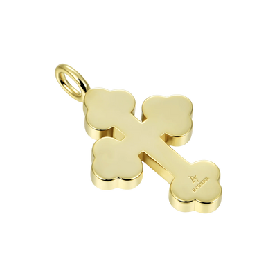 Round Cut Bottoni Cross Pendant