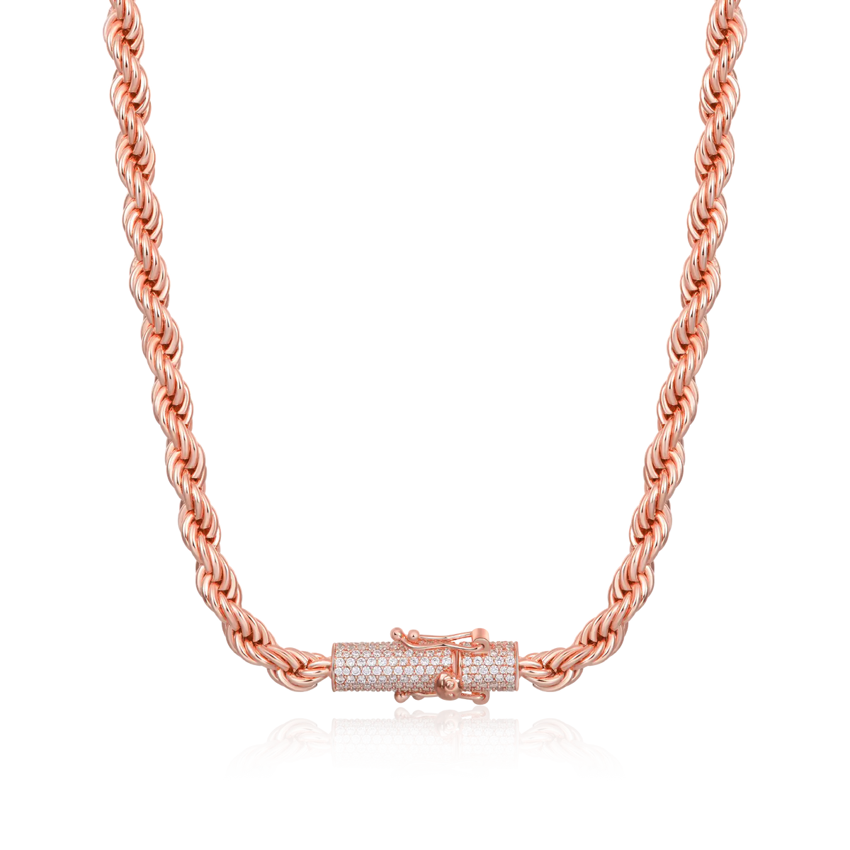 6mm Men's Iced Diamond-Cut Rope Chain - Hip Hop Jewelry – APORRO