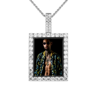 Custom Rectangular Photo Pendant