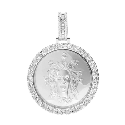 Custom 3D Crystal Round Pendant