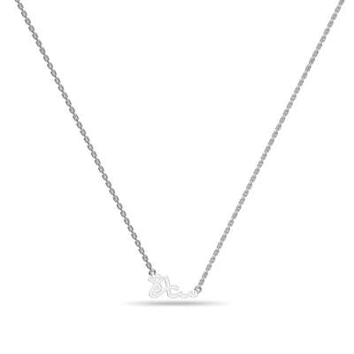 Custom 14K Solid Gold/Sterling Silver Arabic Name Necklace