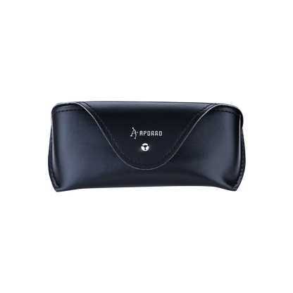 APORRO Ultra Black Sunglasses + Leather Case