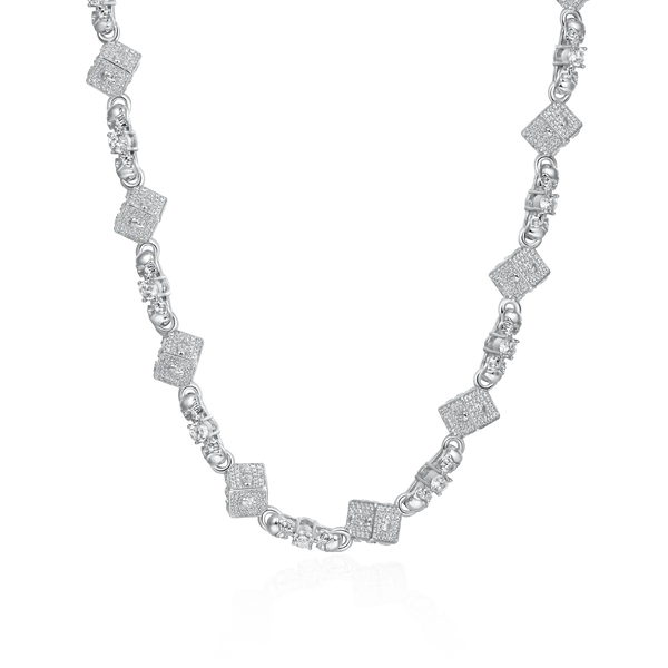 10mm VVS Moissanite Skull Dice Luxe Chain & Wallet Chain - Pants