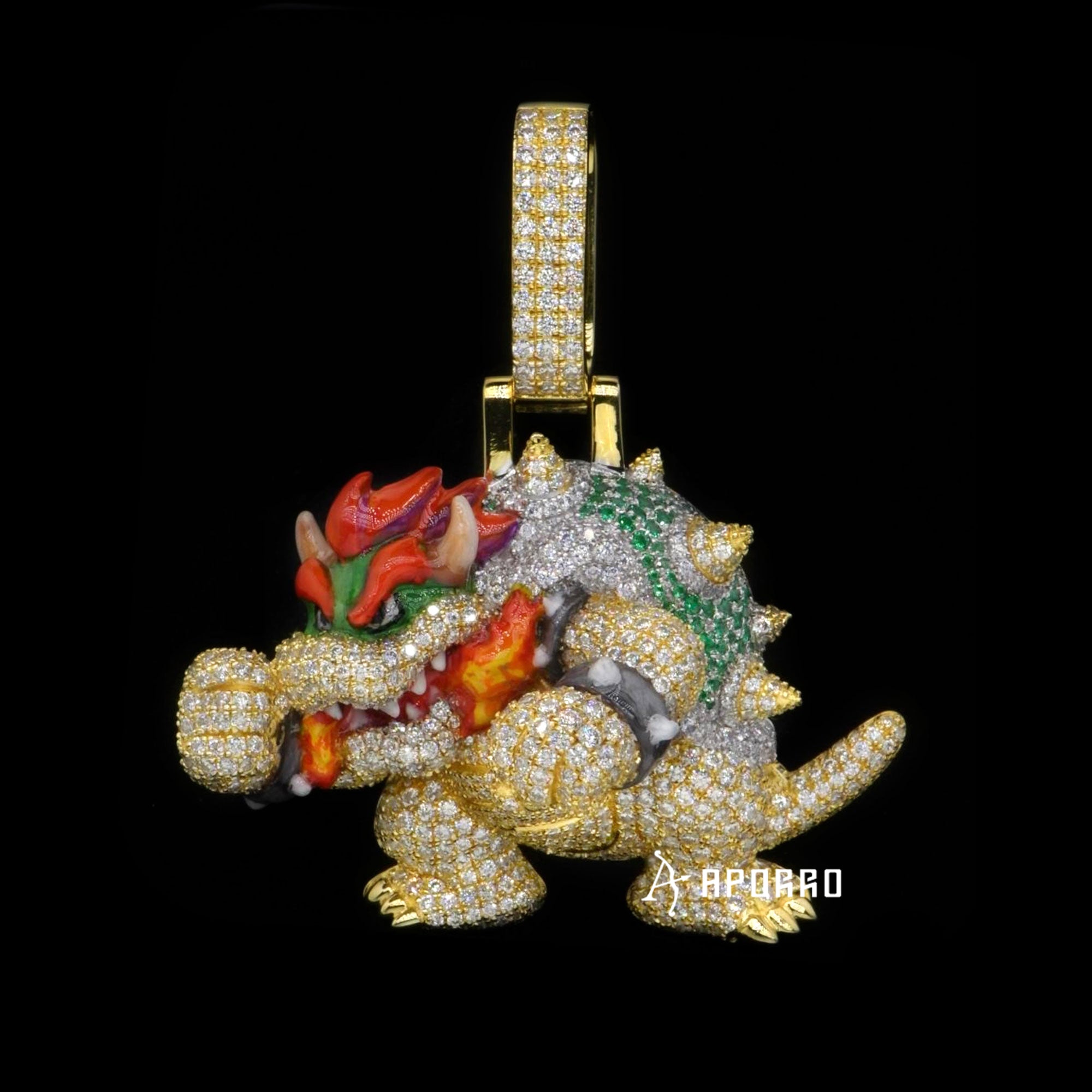 APORRO Premium 3D Bowser Pendant Custom Design Deposit