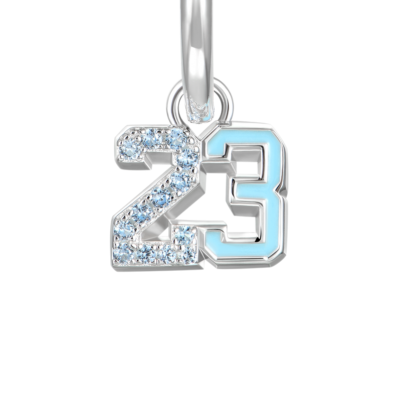 Number 23 Dangly Earring-Single - APORRO