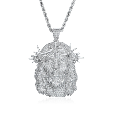 Jesus Piece Fully Iced Pendant