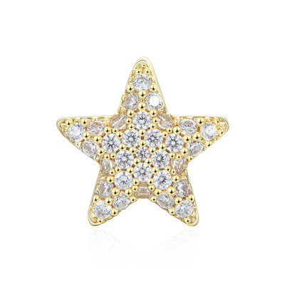 Iced Heart & Pentagram Hair Beads