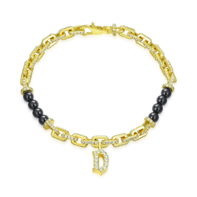 Custom Letter Pearl Bracelet - 5mm