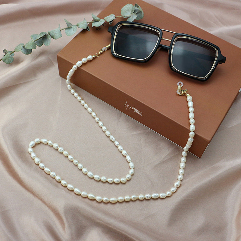 Pearl Eyeglass Chain for Women, Elegant and Practical Glasses Holder N - APORRO