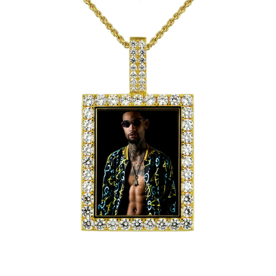 Custom Rectangular Photo Pendant