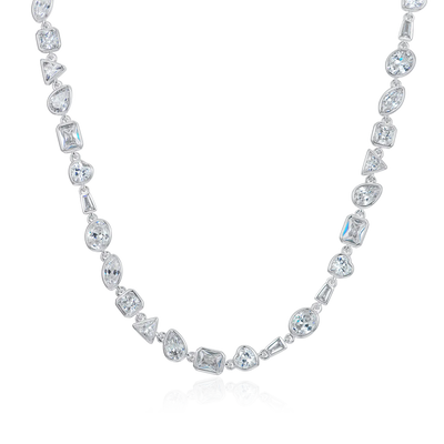 Mixed Shape Gemstone Bezel Chain - 6mm