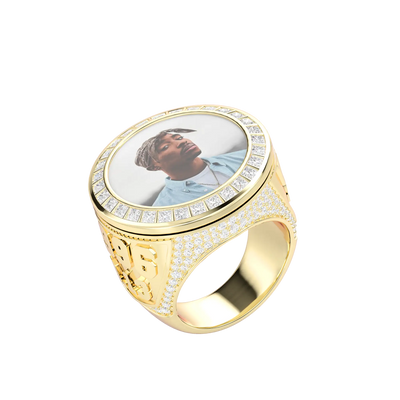 Custom Rotating Photo Championship Ring