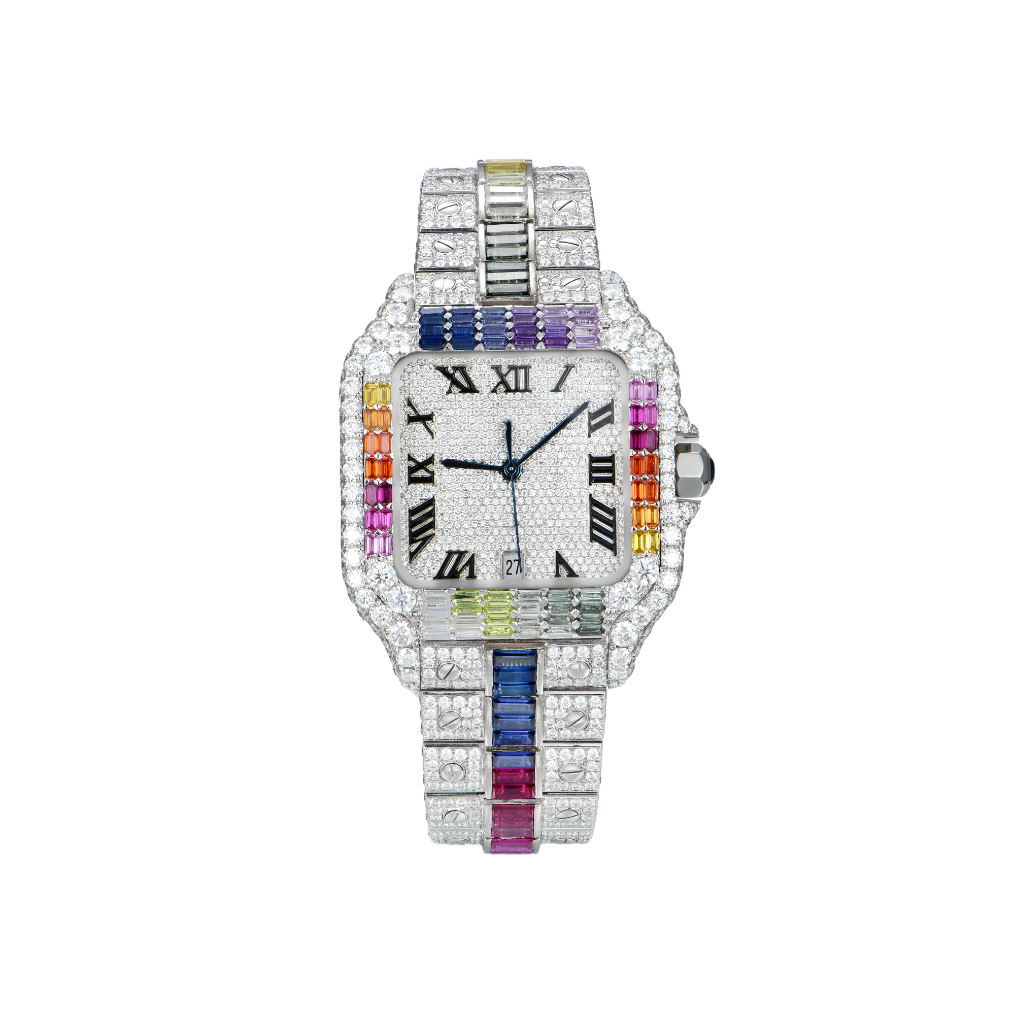 APORRO Premium Custom Ice VVS Moissanite Diamond Watch