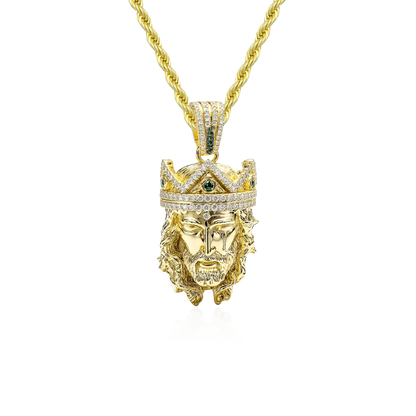 Crowned in Mercy Jesus Pendant - 38mm