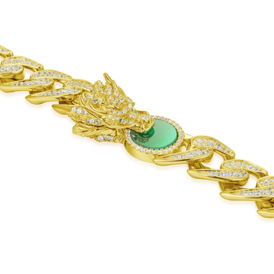 WONG Ⅱ Ridge Iced Out Cuban Chain - 12mm