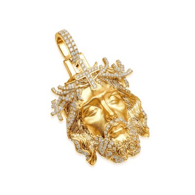 Moissanite Jesus Piece Iced Pendant