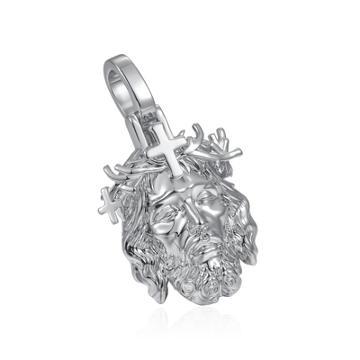 Jesus Piece Plain Gold Pendant - Micro