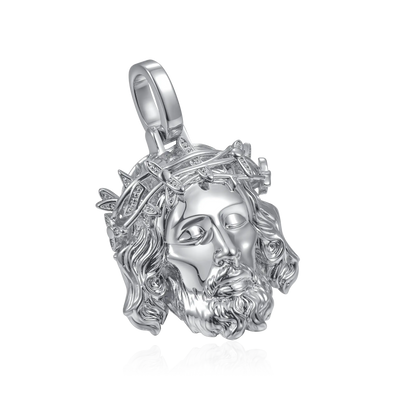 Jesus Piece Plain Gold Pendant - Micro