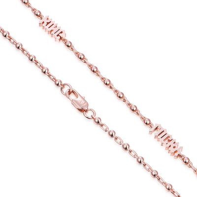 Custom Font/Name Round Ball Chain - 3mm