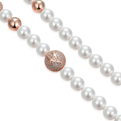 WONG Dragon Pearl and Bead Necklace - 8mm