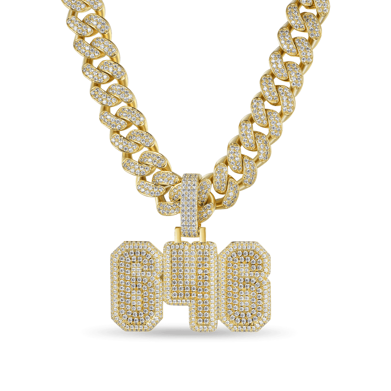 Custom University Font Pendant