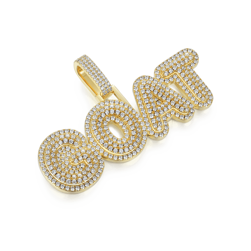 Custom Bubble Font Pendant - APORRO